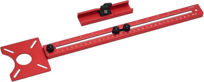 Zalaxt 4 in 1 Router Milling Groove Bracket, Aluminum Alloy Router Circle Cutting Jig for Woodworking - Image 1